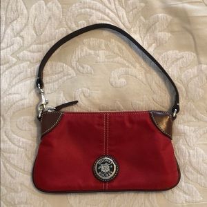 Dooney and Bourke Red Nylon Wristlet